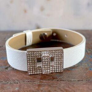 Swarovski Leather and Crystal Bracelet
